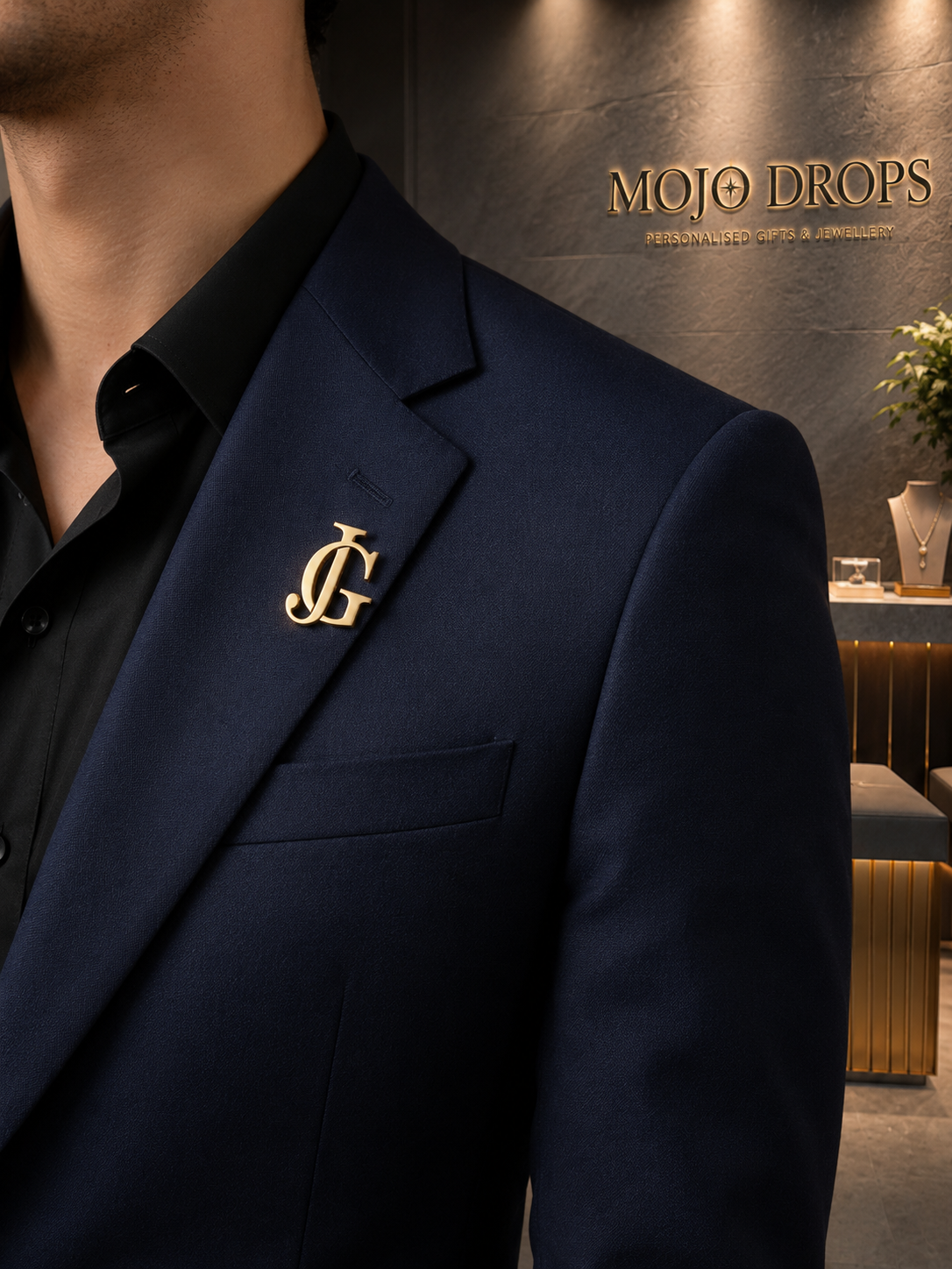 Signature Letter Lapel Pin