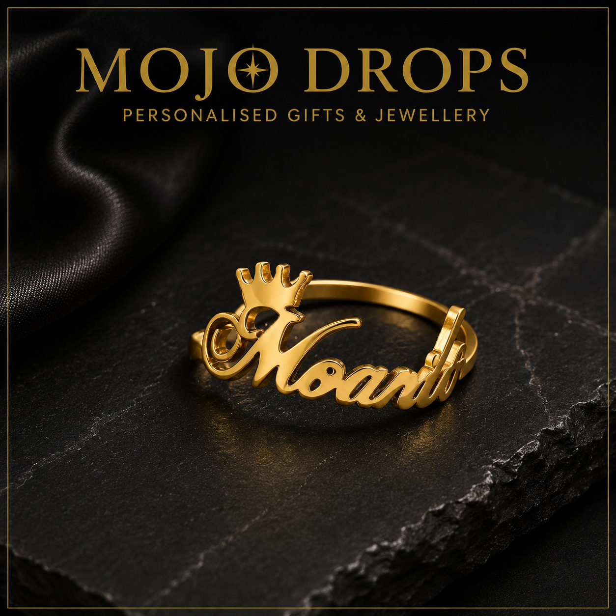 JZD0590 Crown Font Closed Ring