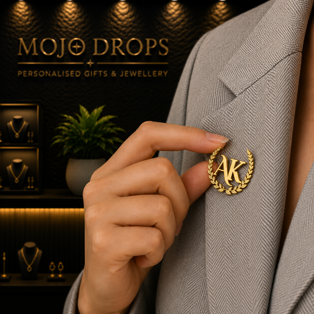 DB1479 Laurel Wreath Brooch