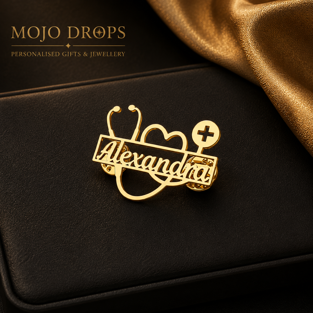 DB169 Stethoscope Brooch