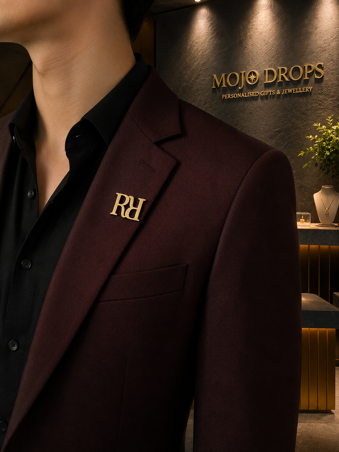Signature Letter Lapel Pin