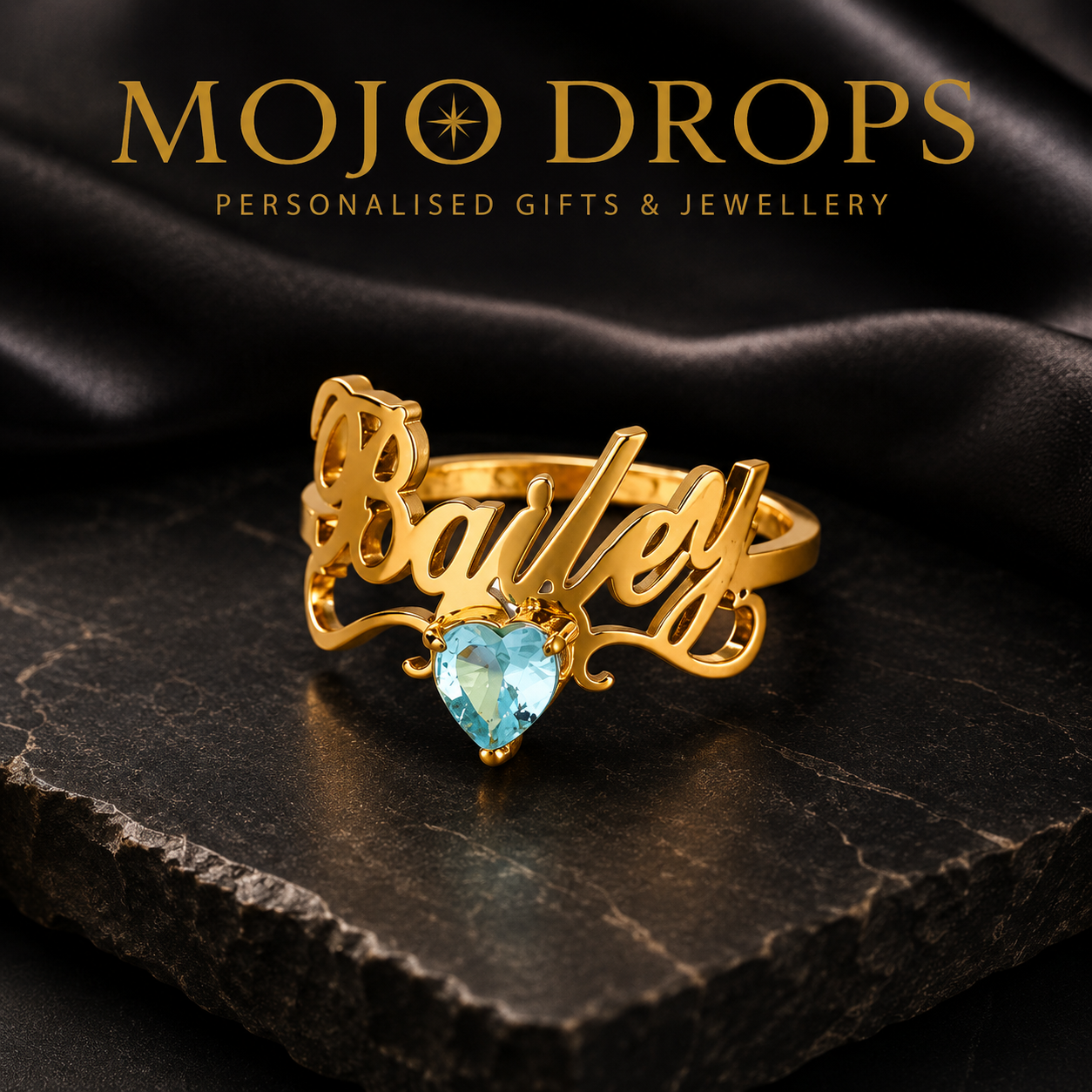 JZD0775 Heart Birthstone Ring