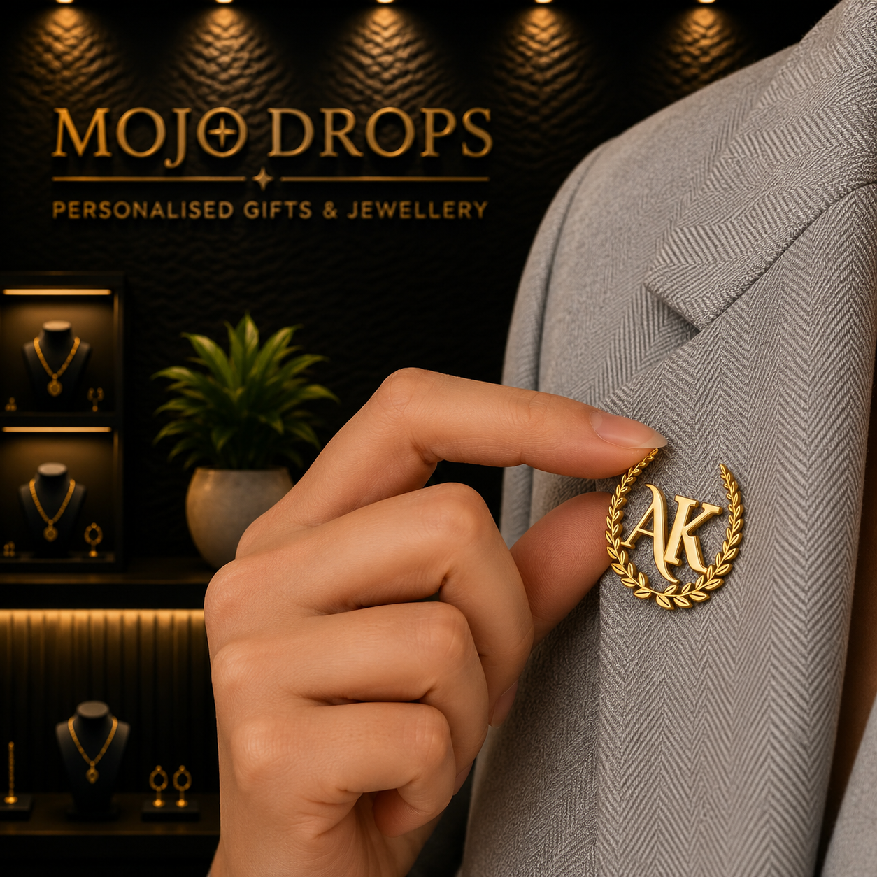 DB1479 Laurel Wreath Brooch