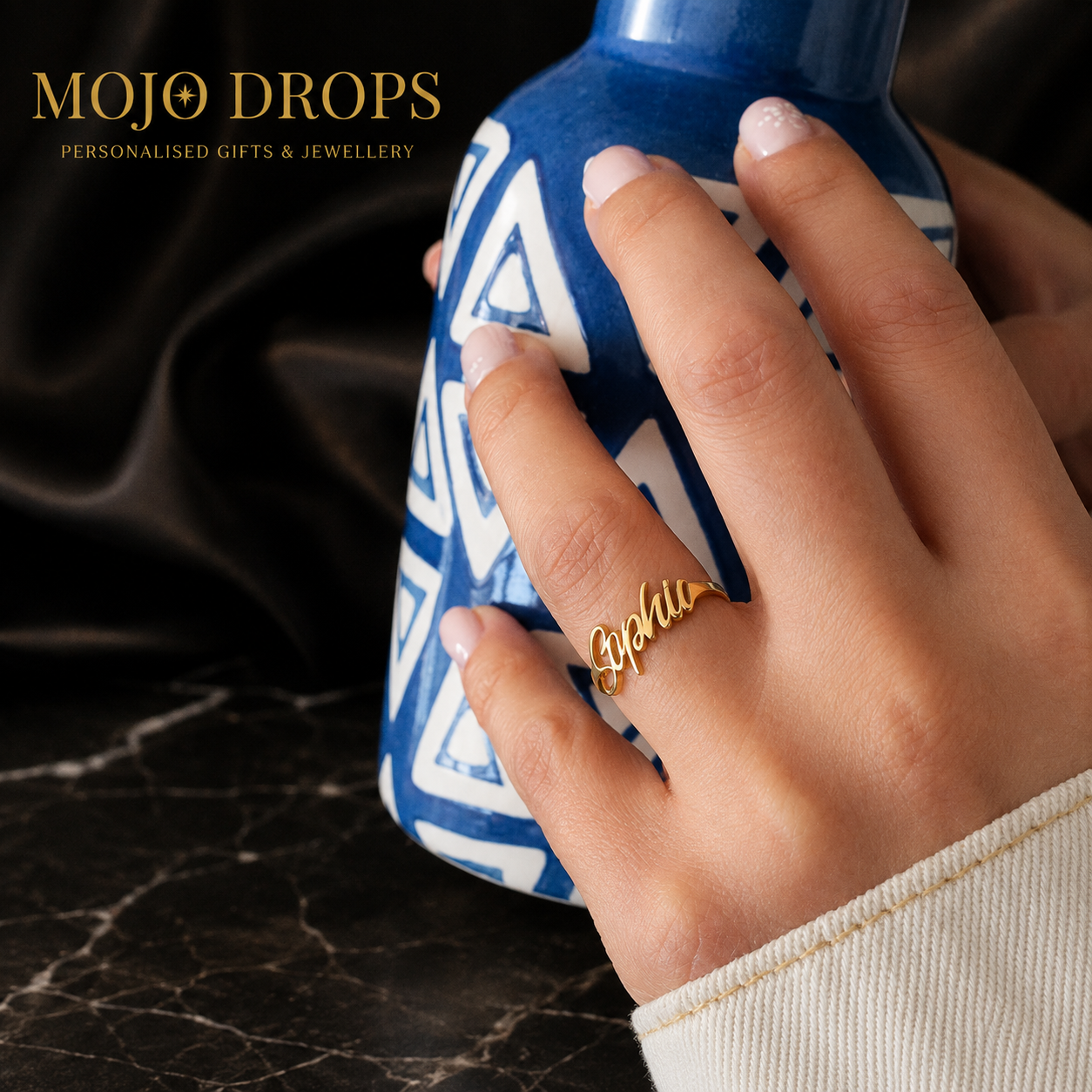 1 pc Custom Name Ring
