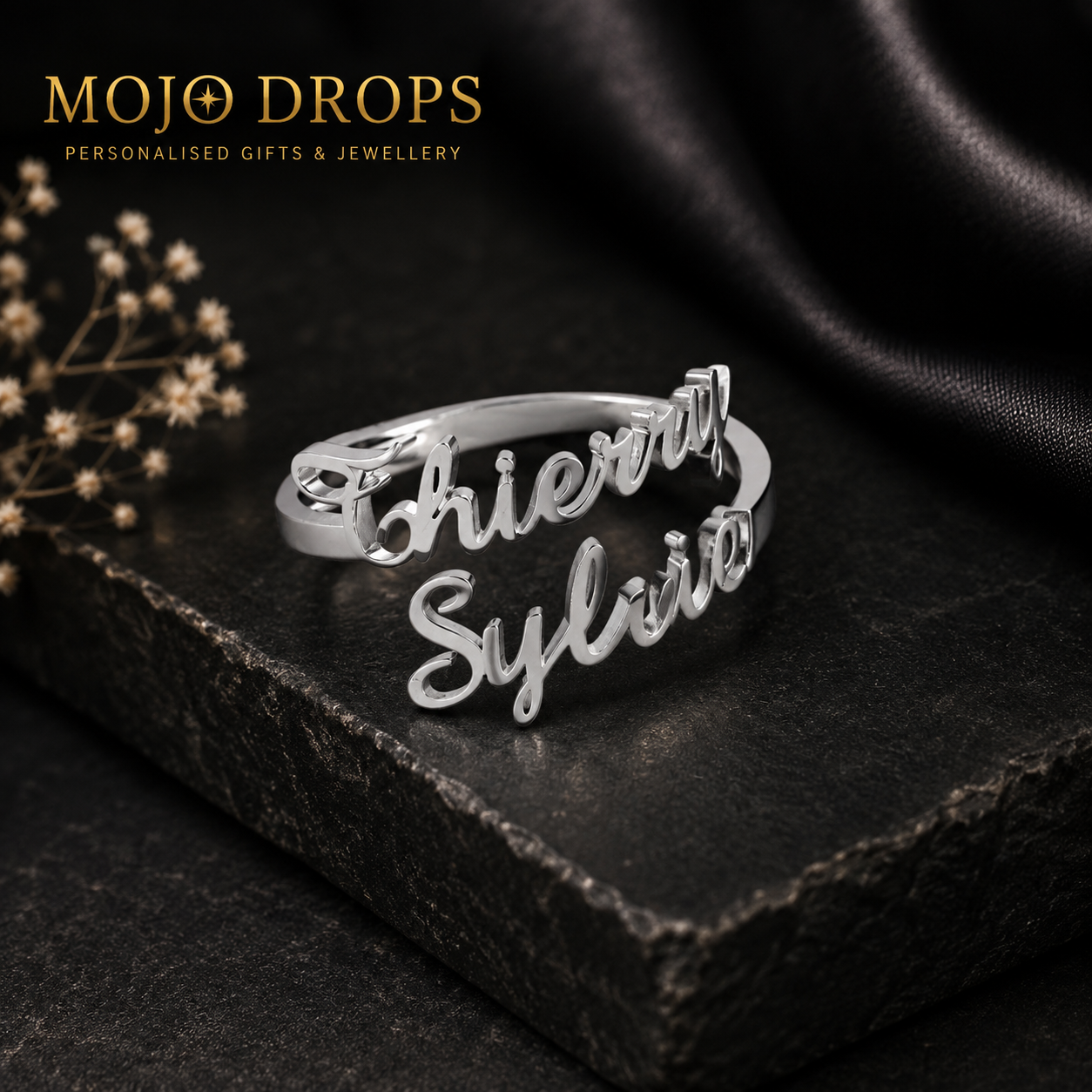 Exquisite Custom Signature Name Ring