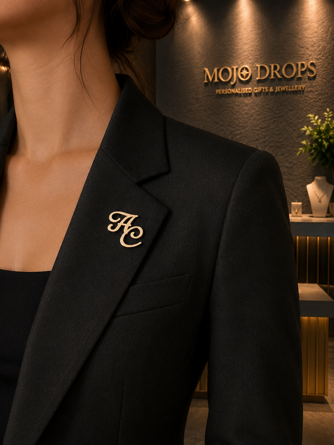 Signature Letter Lapel Pin