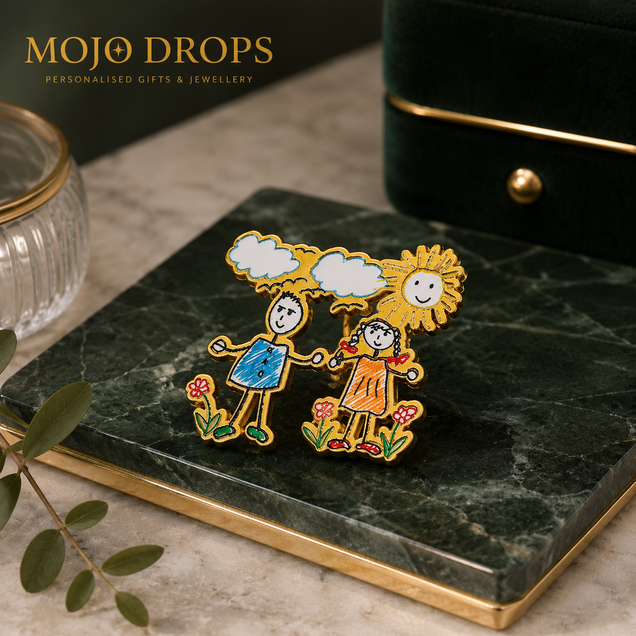 Custom Kids Drawing Enamel Pin