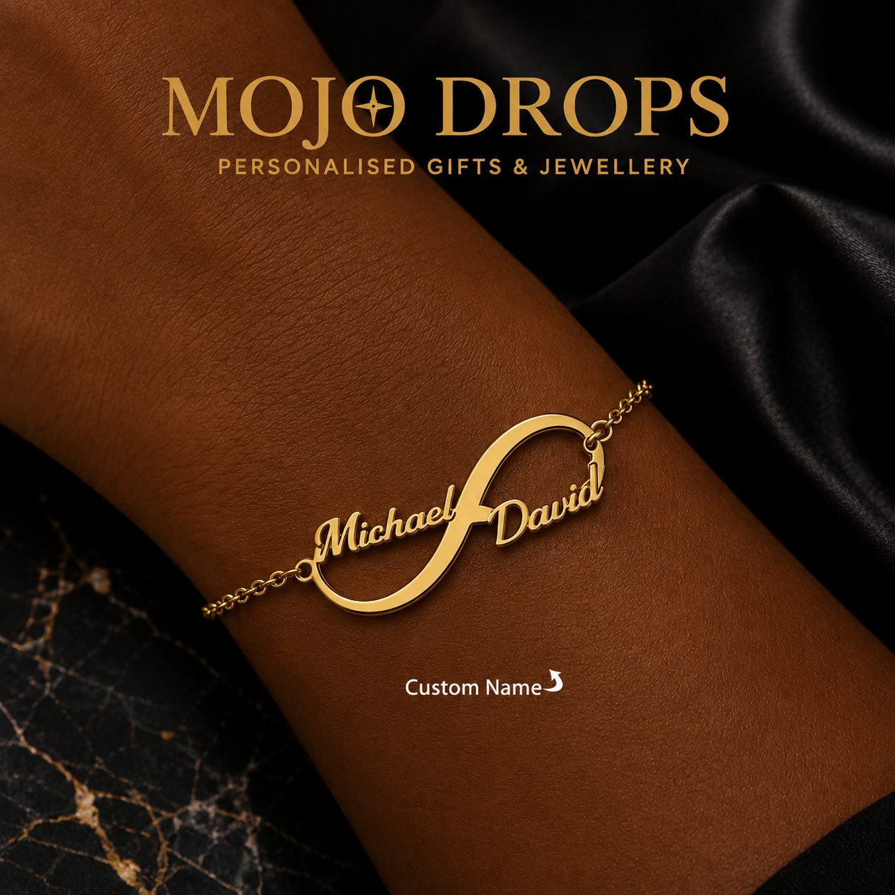 Women's Custom Dual Heart Dual Name Bracelet, Stainless Steel Material, Personalized Wrist Jewelry, Birthday Gift