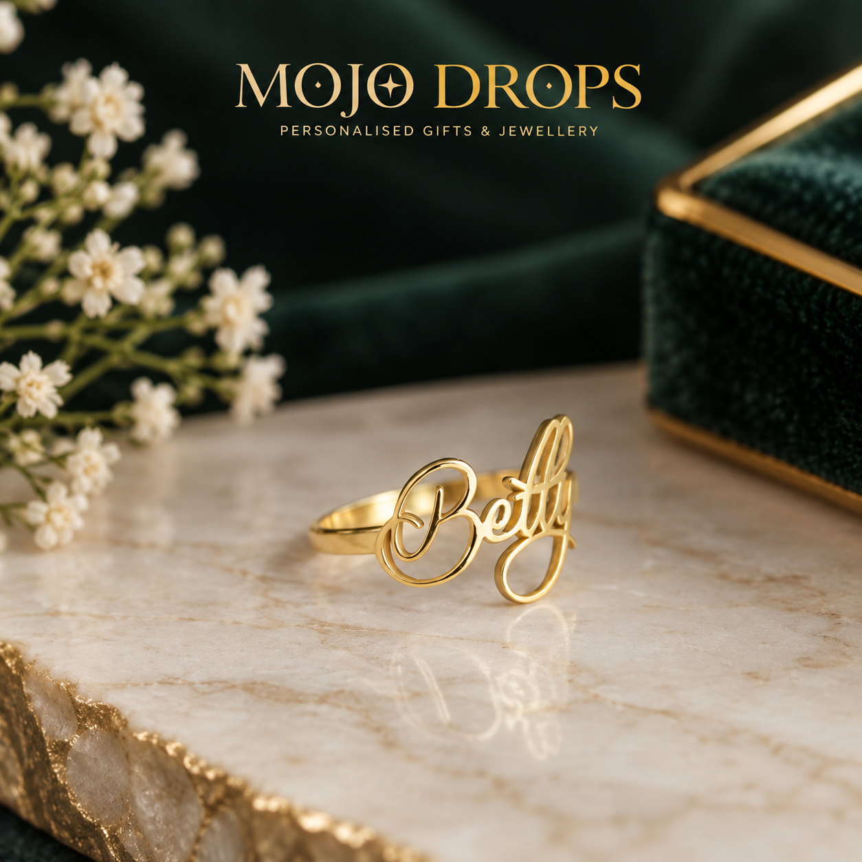 1 pc Custom Name Ring, Gold Name Ring, Personalized Name Jewelry, Exquisite Minimalist Stainless Steel Ring, Gift for Mom & Bridesmaid