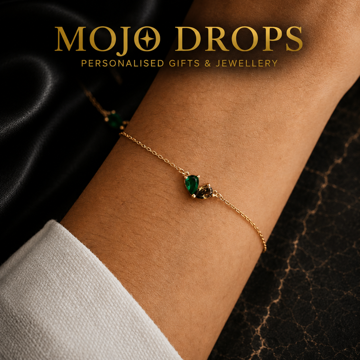 Custom Double Diamond Birthstone Heart Pendant Bracelet, Mom Jewelry Gift, Elegant Waterproof Stainless Steel Bracelet for Valentine's Day & Mother's Day