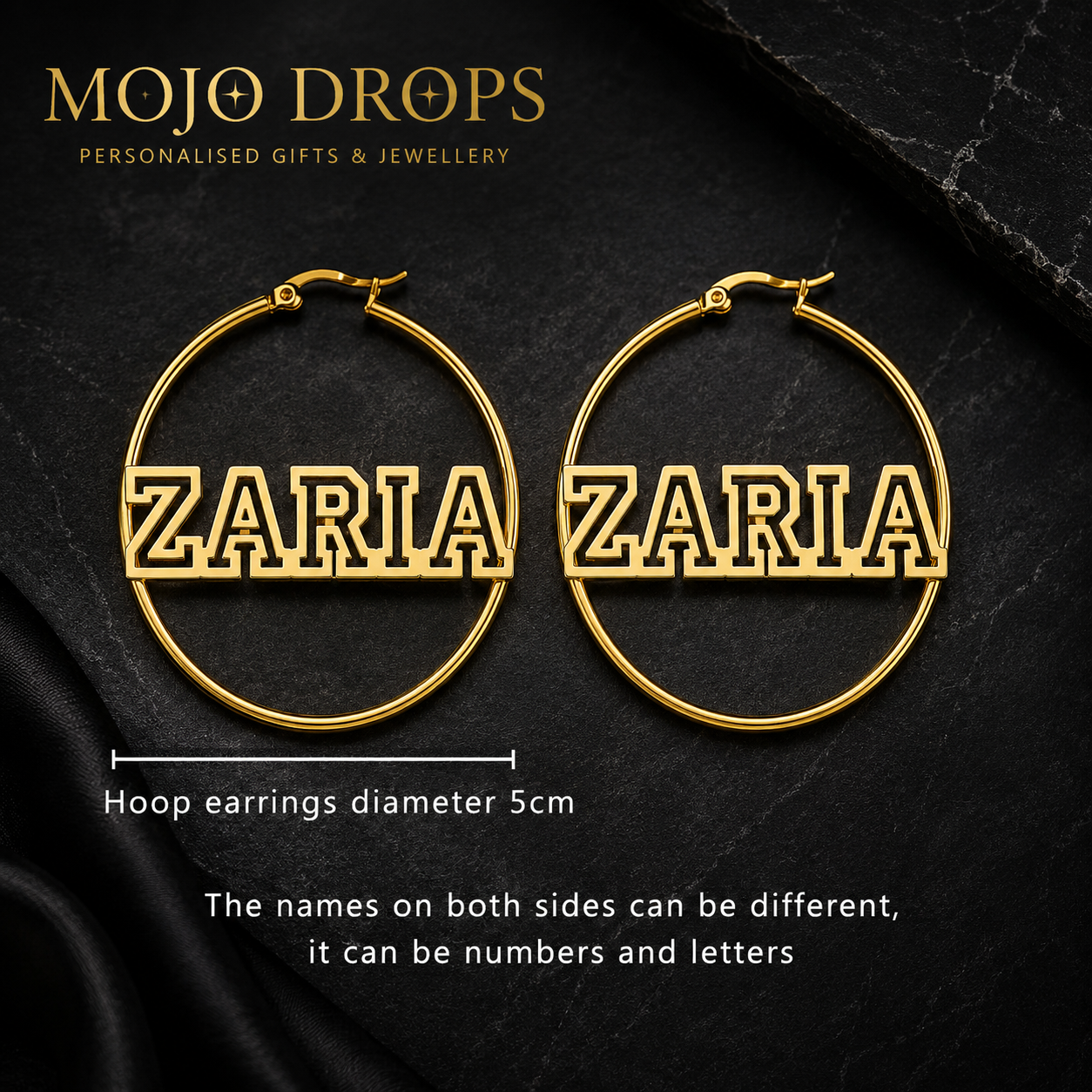 ED0610 Custom Hoop Earrings