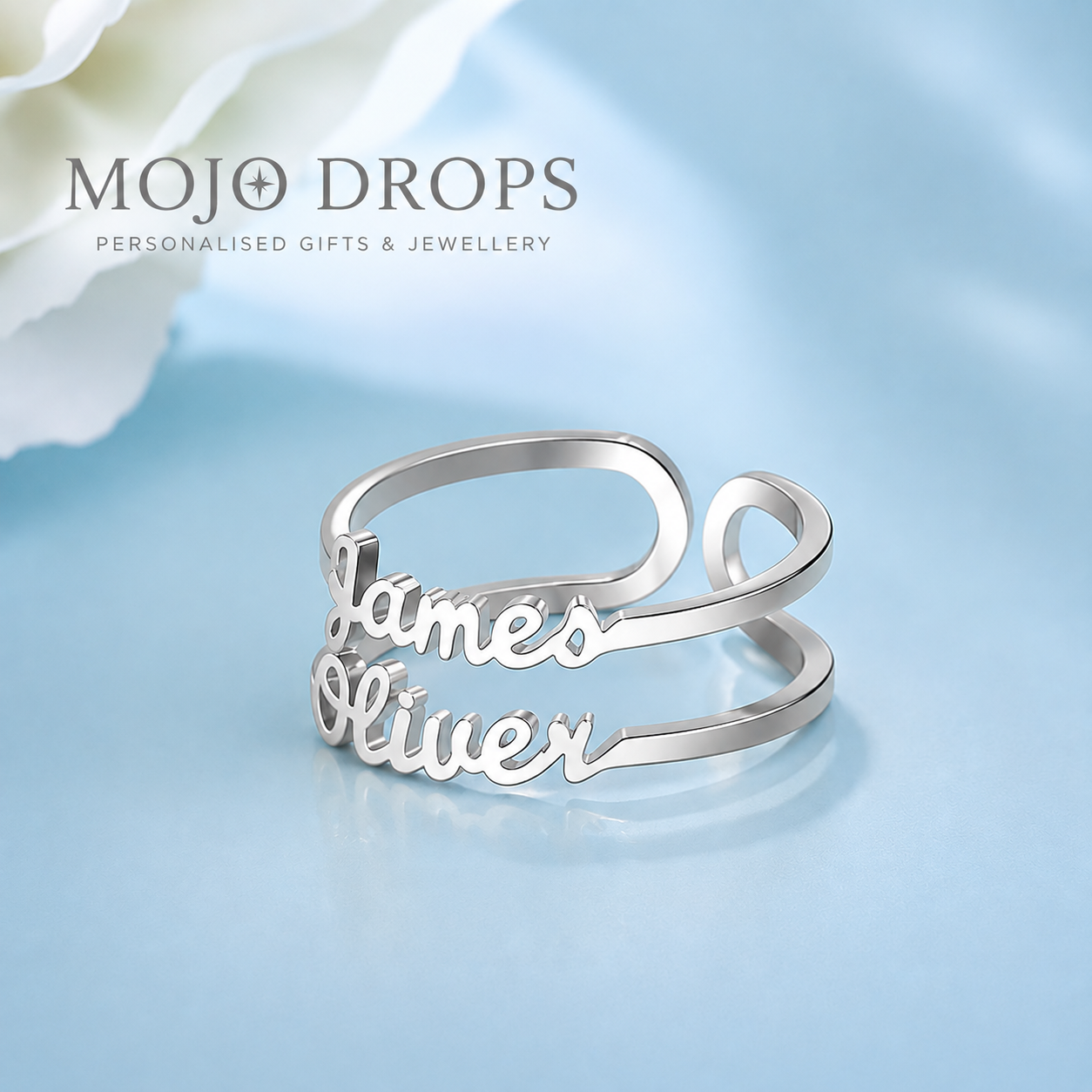 Exquisite Custom Signature Name Ring