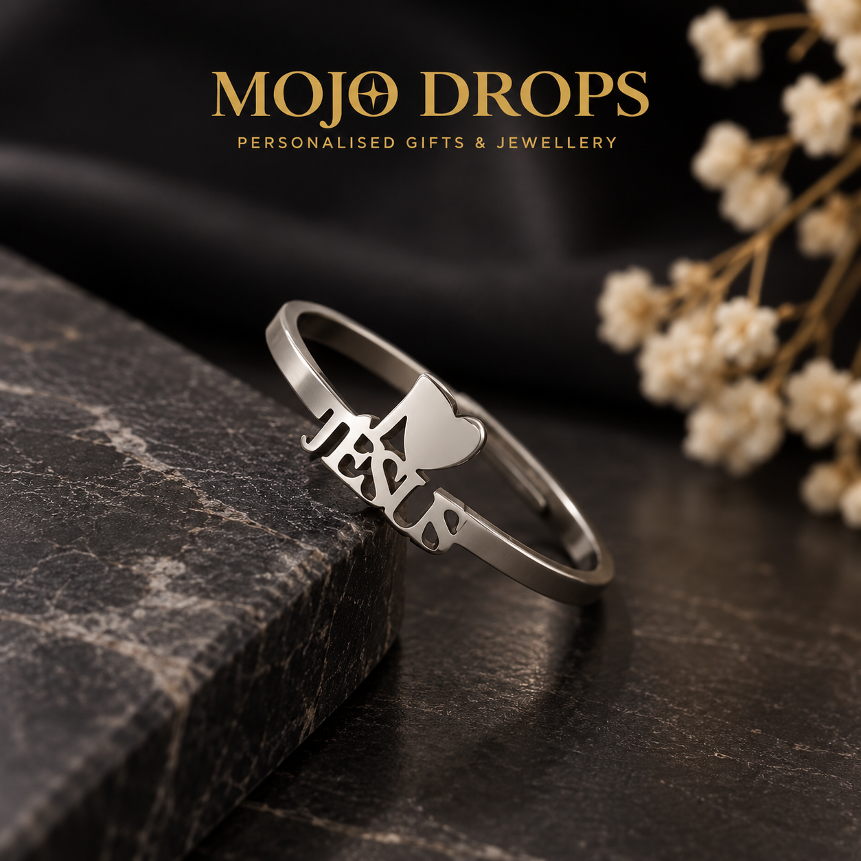 1 pc Women's Personalized Heart Name Ring, Custom Ring, Stainless Steel Ring, Adjustable Open Ring, Promise Ring, Engagement & Wedding Ring, Custom Fashion Jewelry Accessories, Valentine's Day Gift
