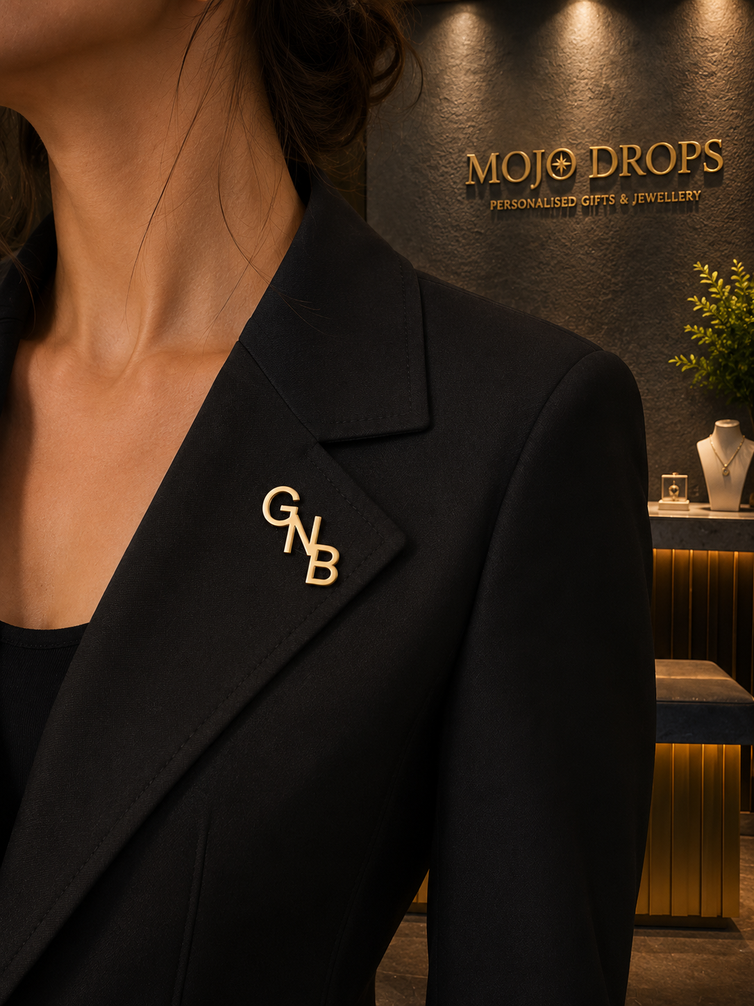 Signature Letter Lapel Pin