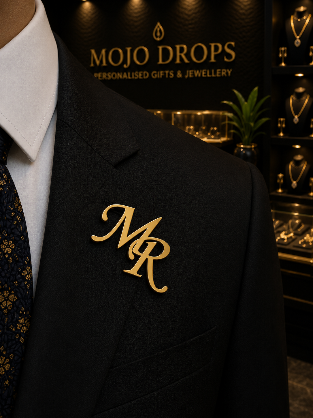 Gentleman’s Initial Signature Brooch