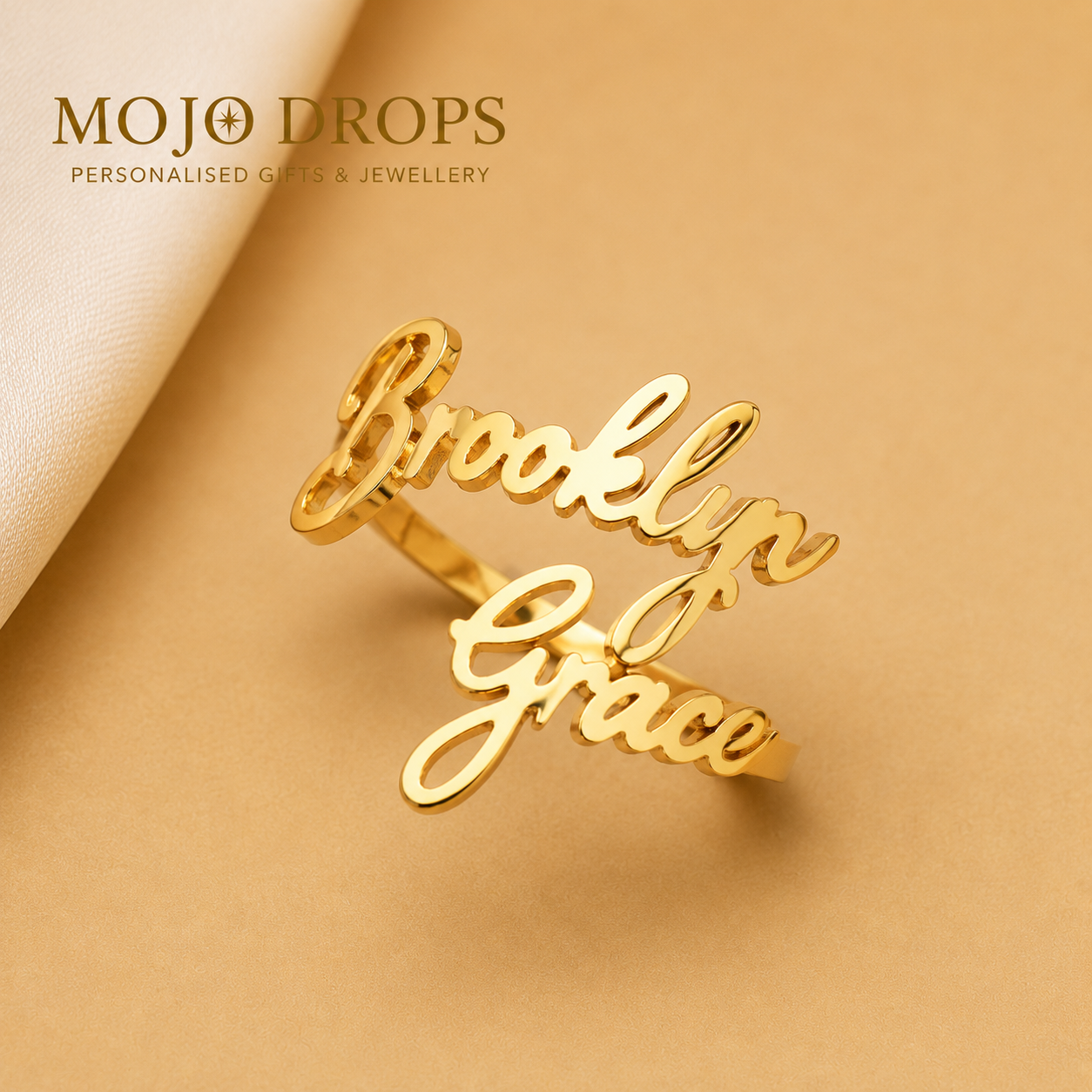 Exquisite Custom Signature Name Ring