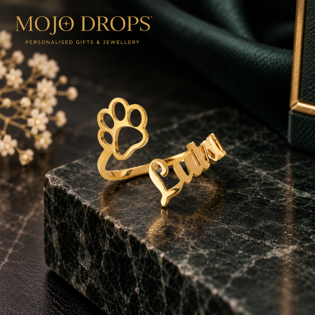 1 pc Custom Paw Print Name Necklace, Personalized Dog Paw Print Name Necklace, Custom Pet Memorial Necklace, Pet Memorial Jewelry Gift
