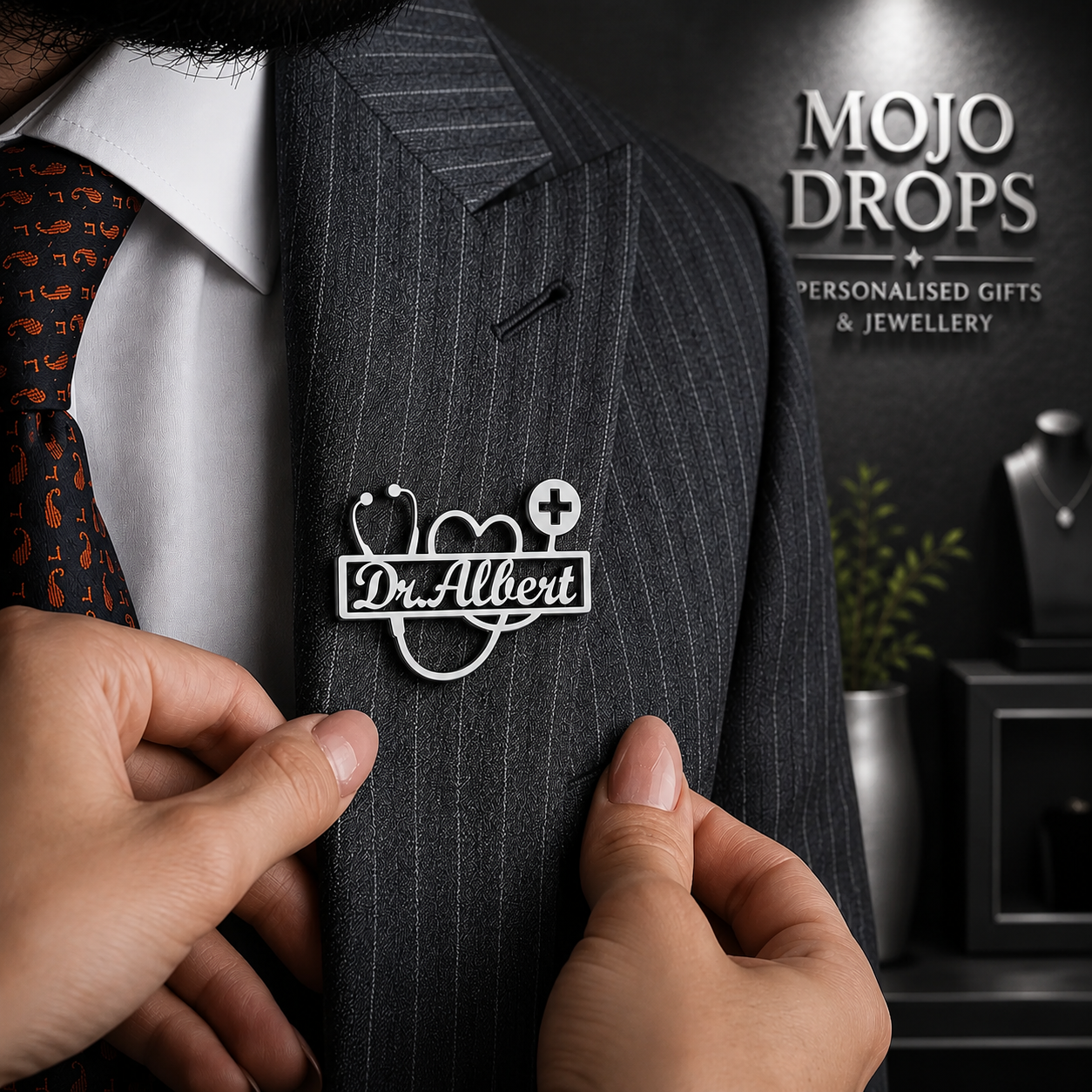 DB169 Stethoscope Brooch