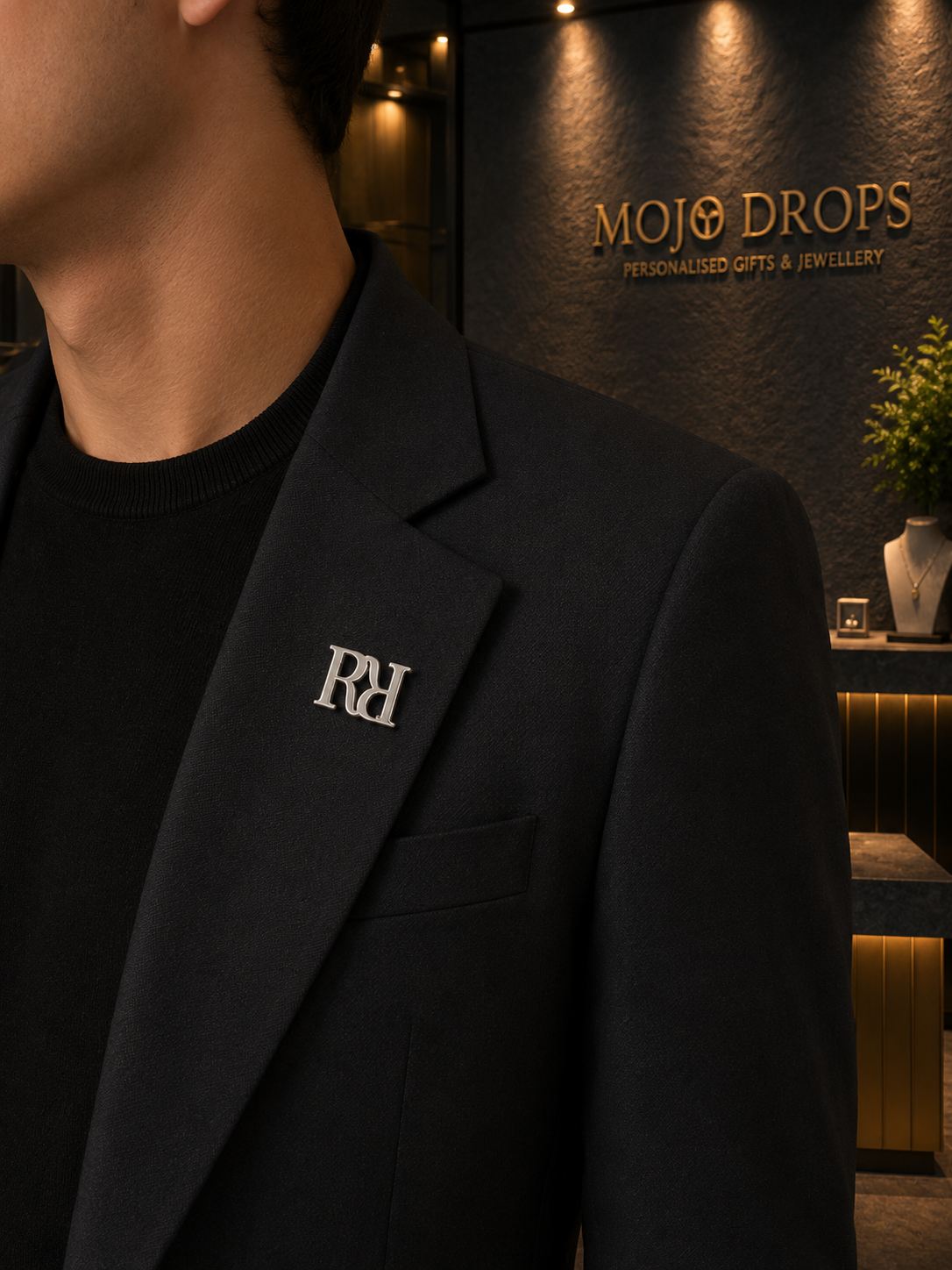 Signature Letter Lapel Pin