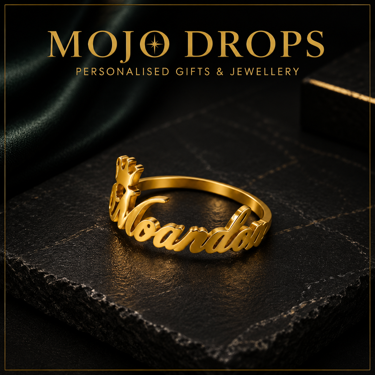 JZD0590 Crown Font Closed Ring
