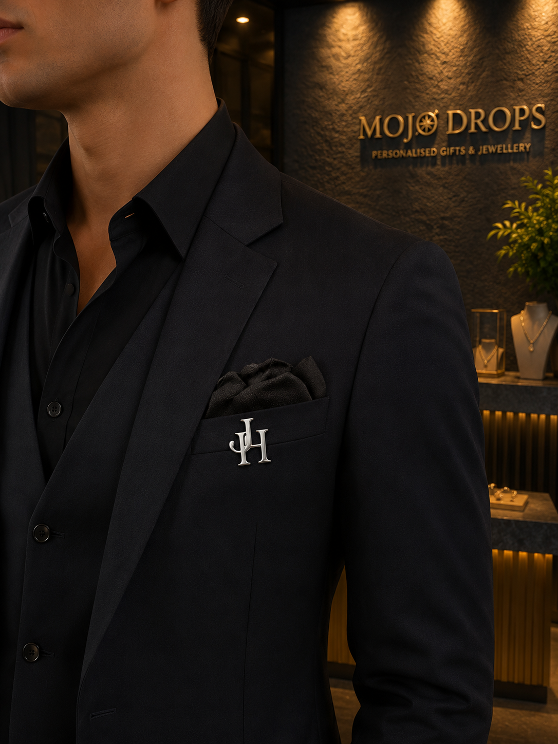 Signature Letter Lapel Pin