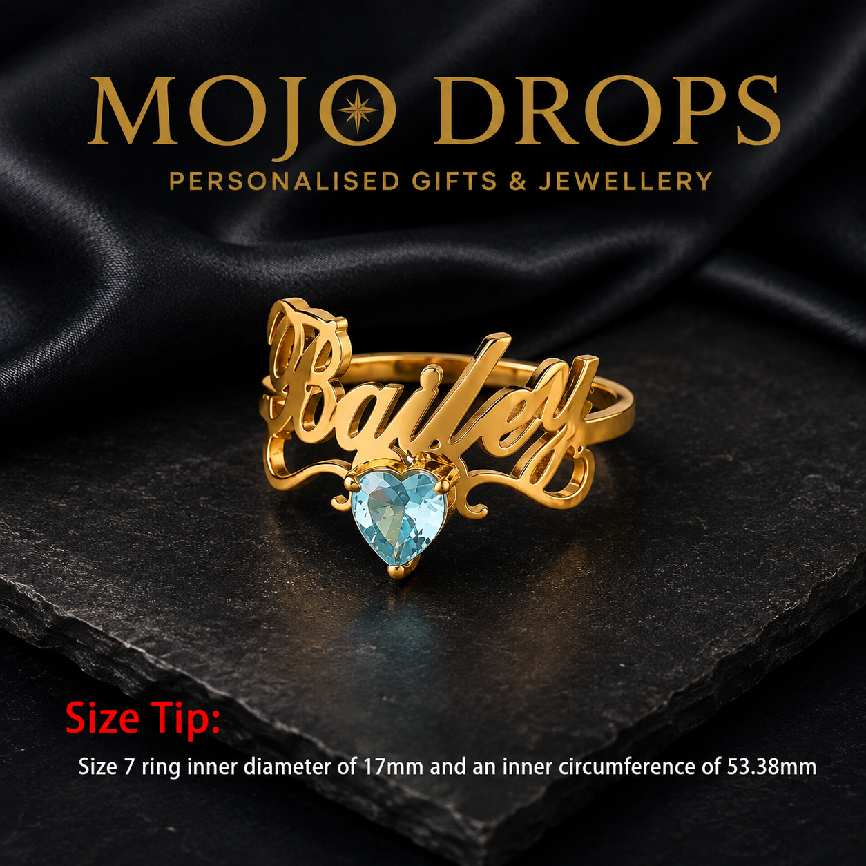 JZD0775 Heart Birthstone Ring