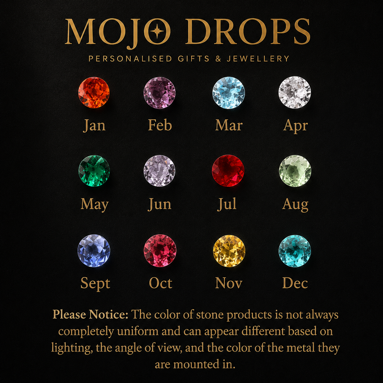 JZD0744 Dual Heart Birthstone Ring