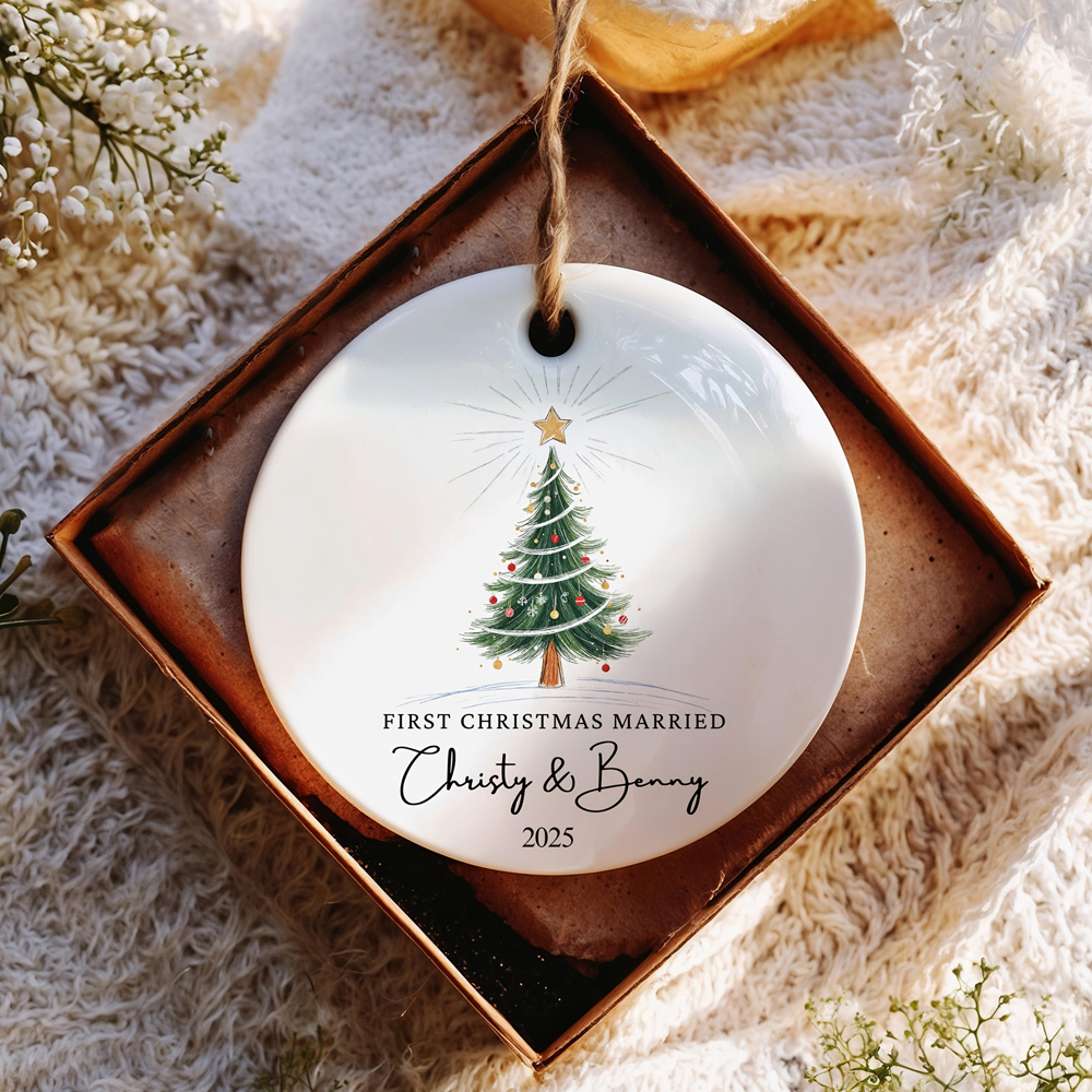 MOJO DROPS Custom Ceramic Designs Name Ornament
