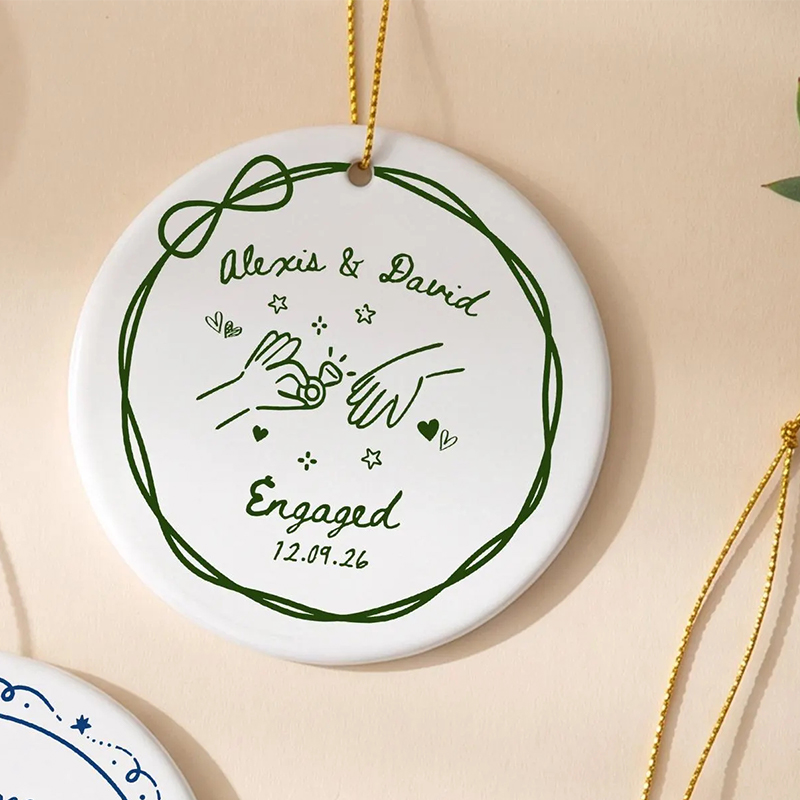 MOJO DROPS Custom Ceramic Name Ornament