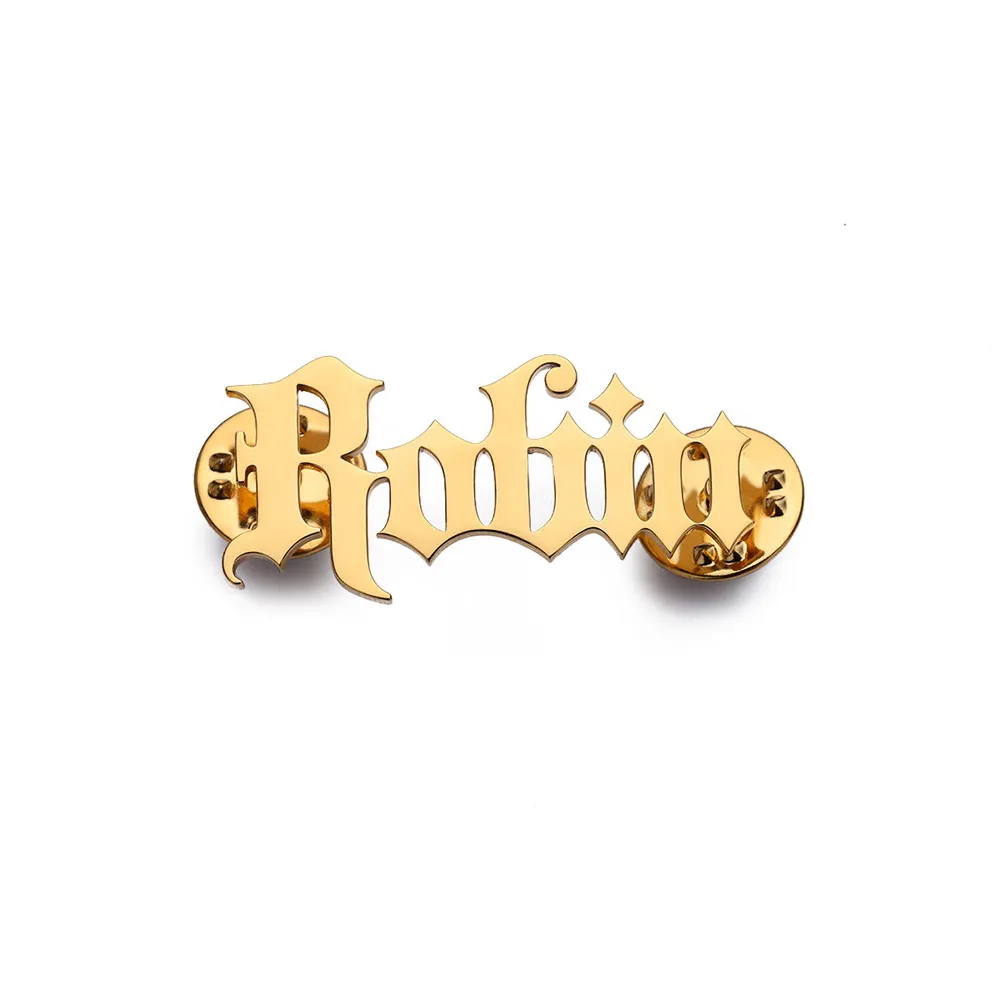 Gothic Name Brooch