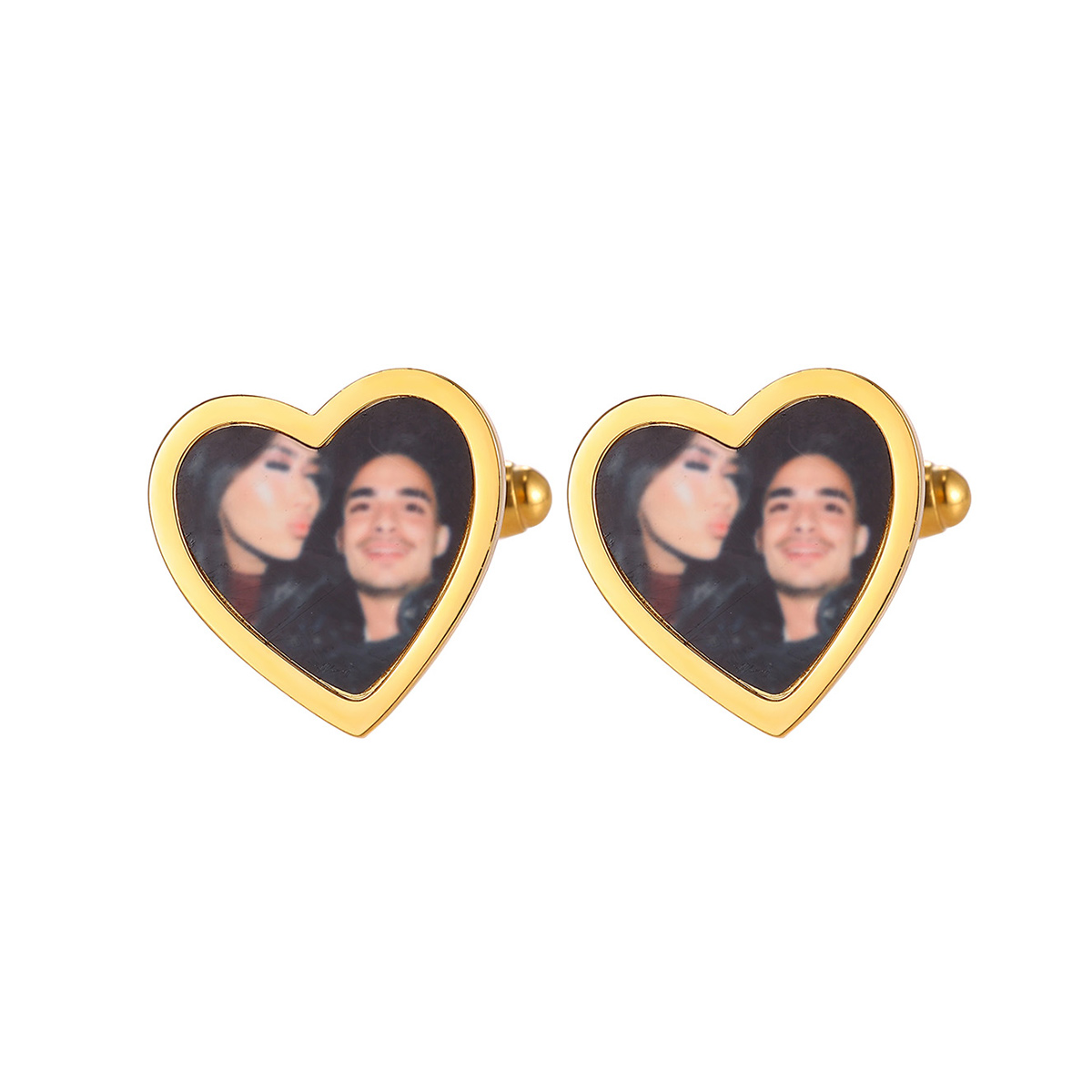 Custom picture Cufflinks for Men – Personalized Full picture Engraved Cufflinks 