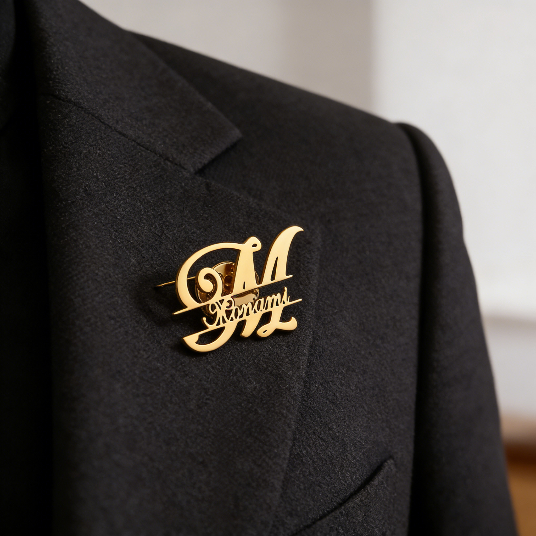 Custom Personalized Company Logo Name Lapel Pin School Badge Relief Brooch Souvenir Business Gifts 