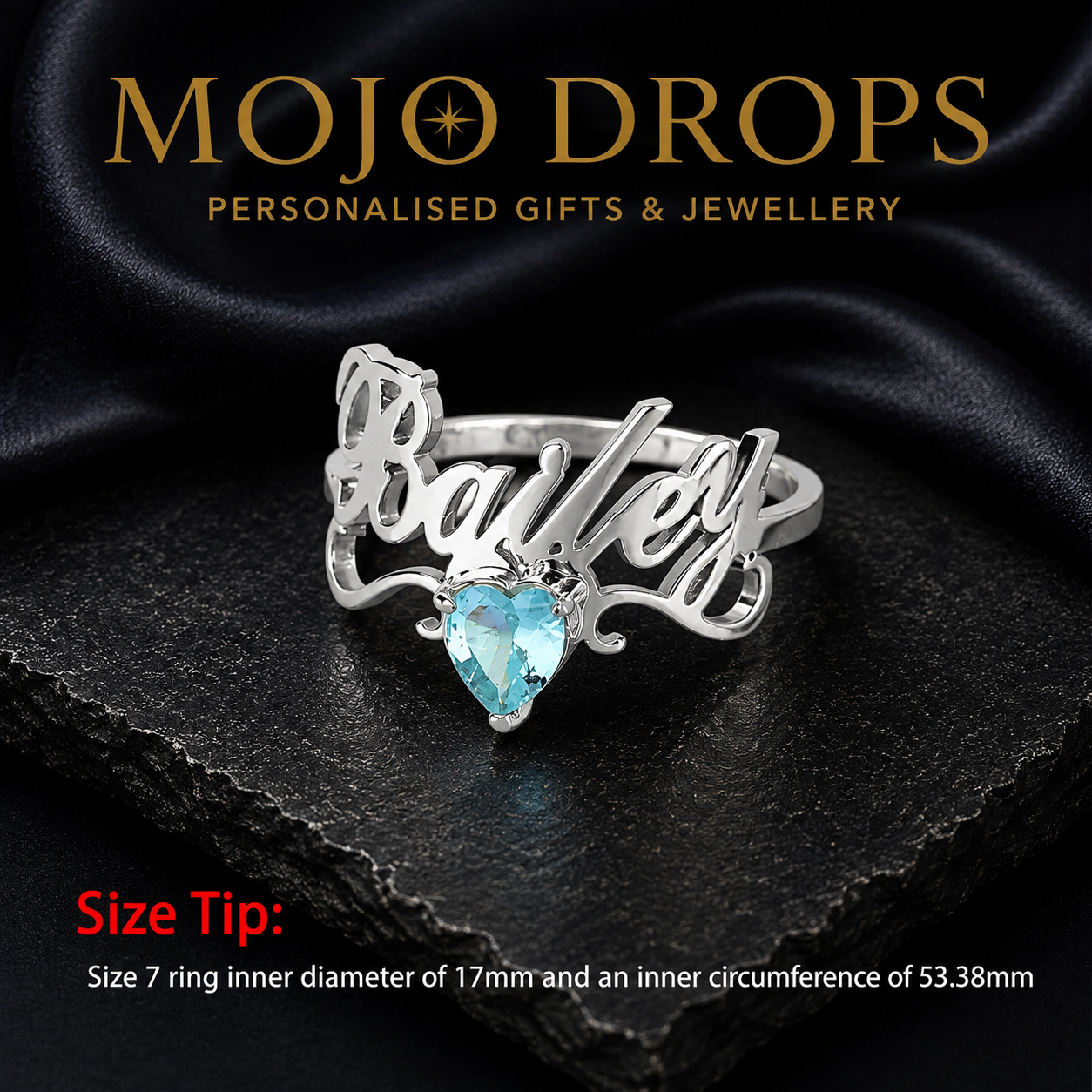 JZD0775 Heart Birthstone Ring