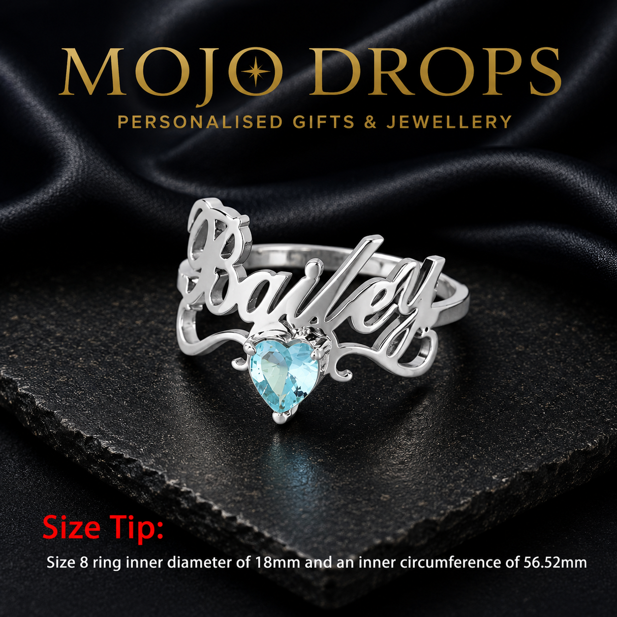 JZD0775 Heart Birthstone Ring