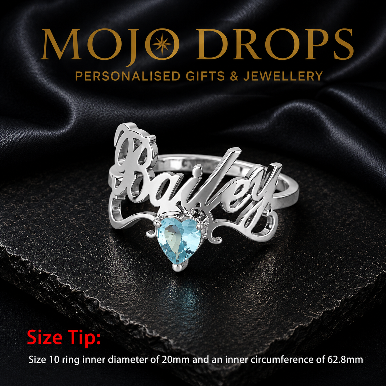 JZD0775 Heart Birthstone Ring