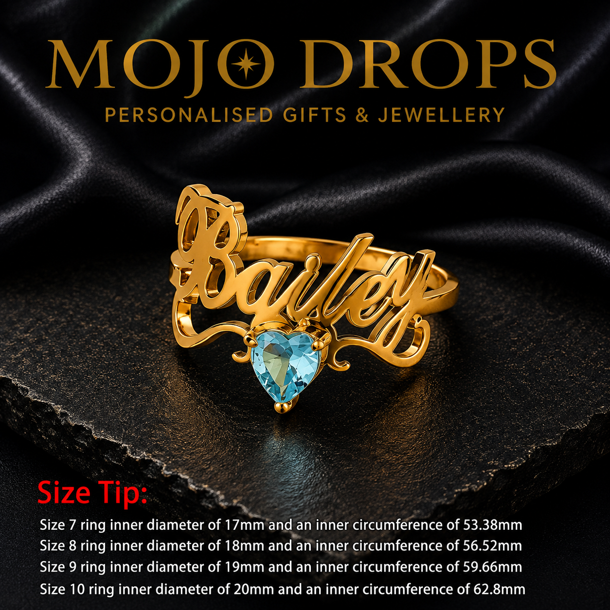 JZD0775 Heart Birthstone Ring