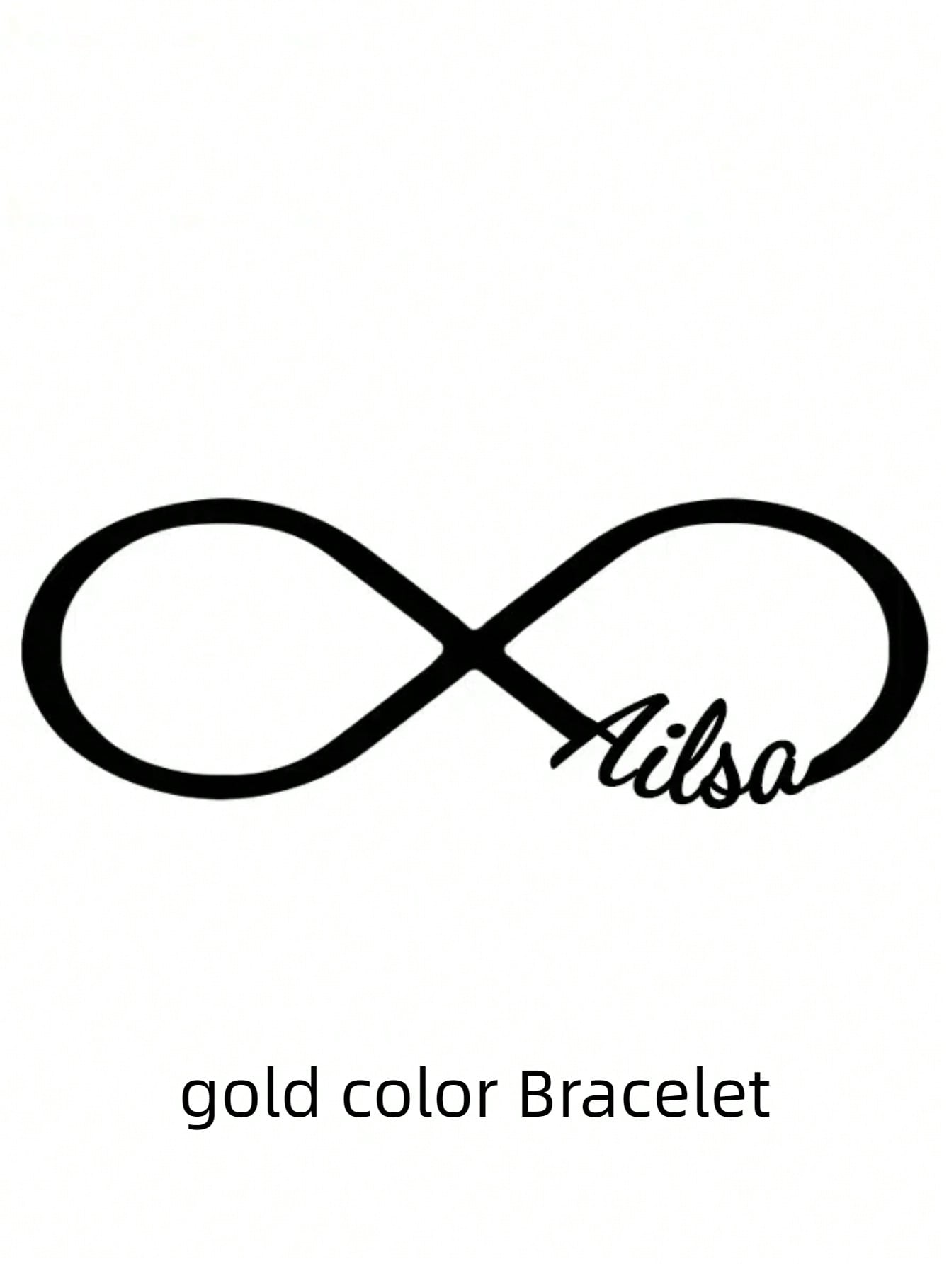 Personalized Custom Infinity Name Chain Bracelet