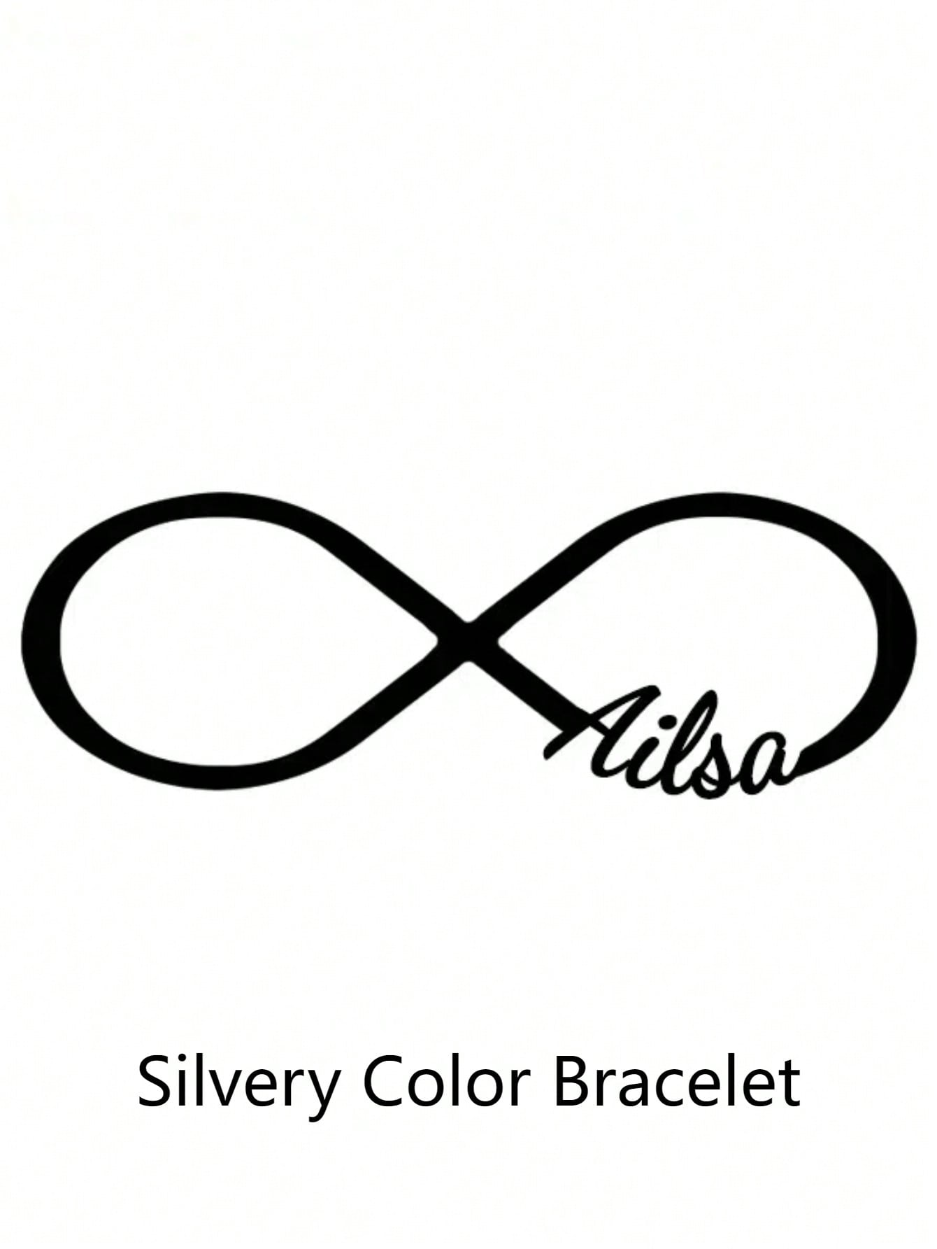 Personalized Custom Infinity Name Chain Bracelet