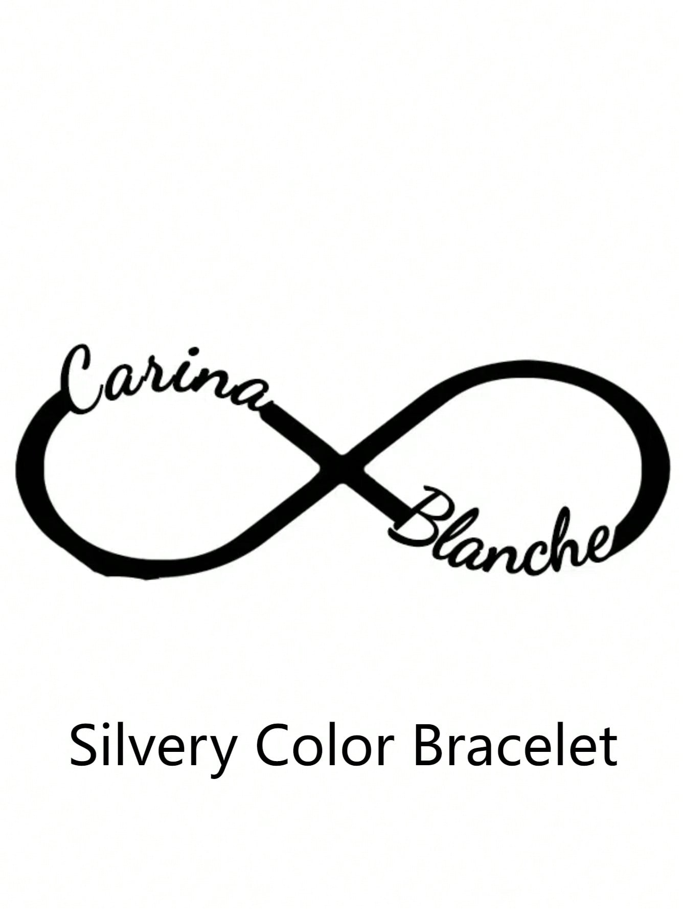 Personalized Custom Infinity Name Chain Bracelet