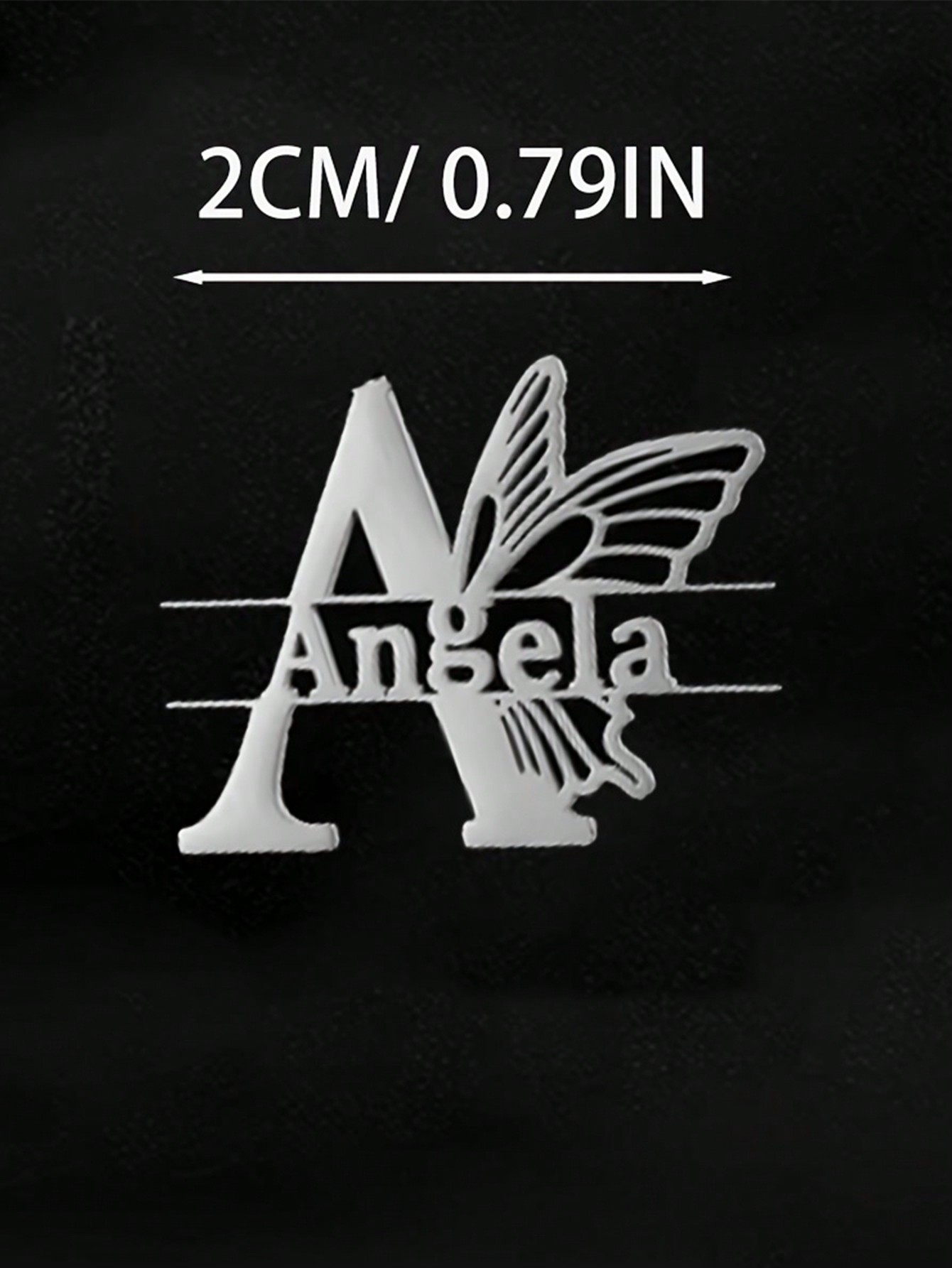 Butterfly Letter Name Brooch