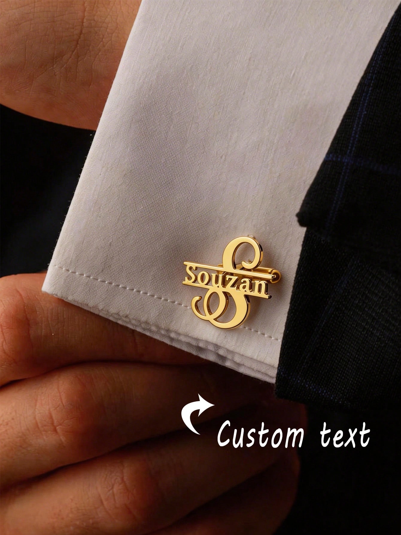 Executive Custom Initial Cufflinks