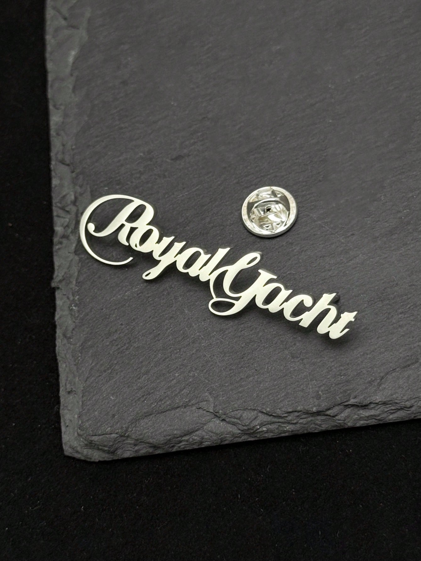 Polished Nameplate Brooch
