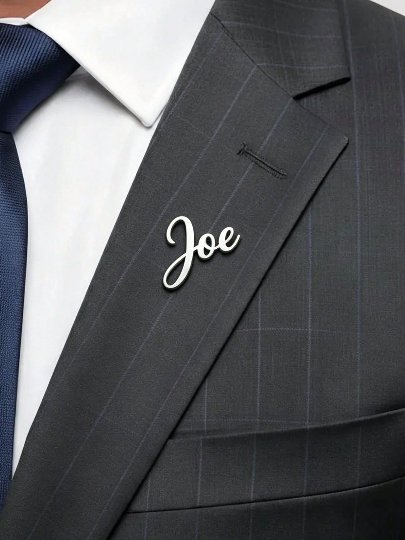 Polished Nameplate Brooch