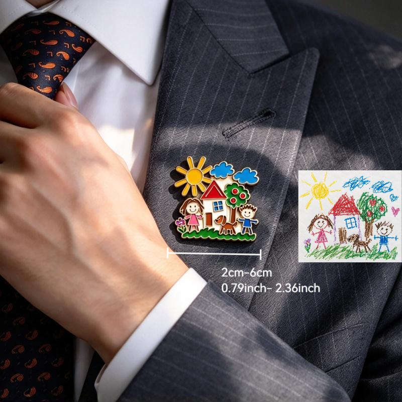 Customizable, cute and delicate painted anime cartoon brooch