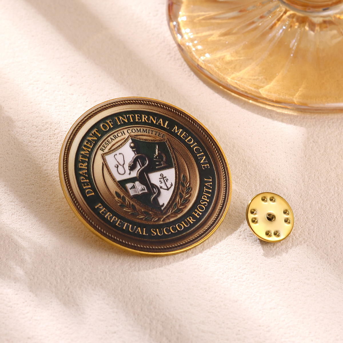 Department of Internal Medicine Perpetual Succour Hospital Commemorative Lapel Pin