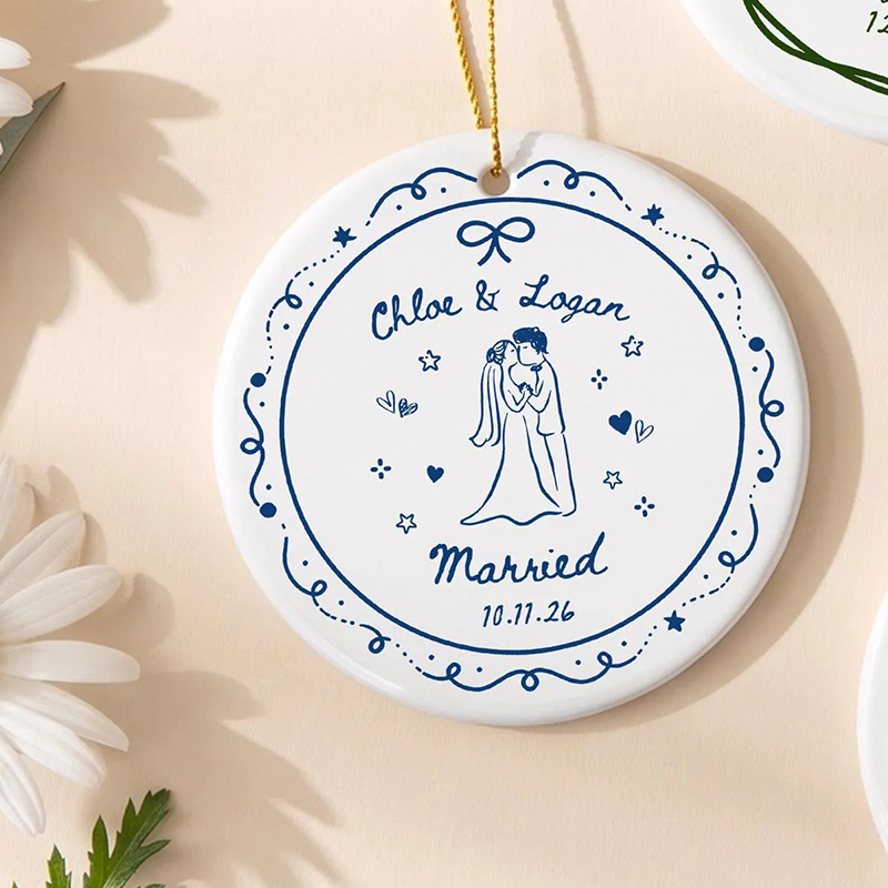 MOJO DROPS Custom Ceramic Name Ornament