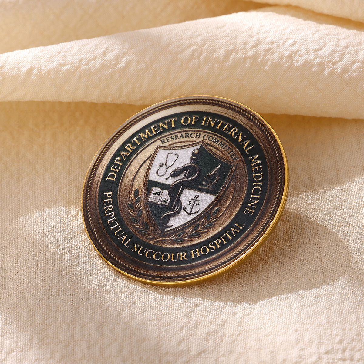 Department of Internal Medicine Perpetual Succour Hospital Commemorative Lapel Pin
