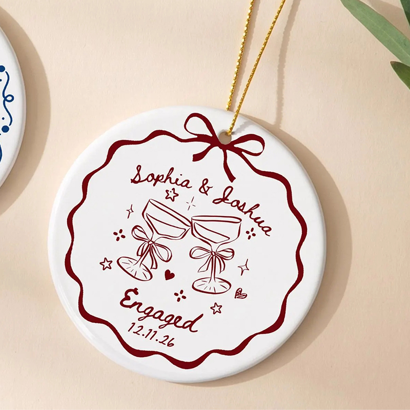 MOJO DROPS Custom Ceramic Name Ornament