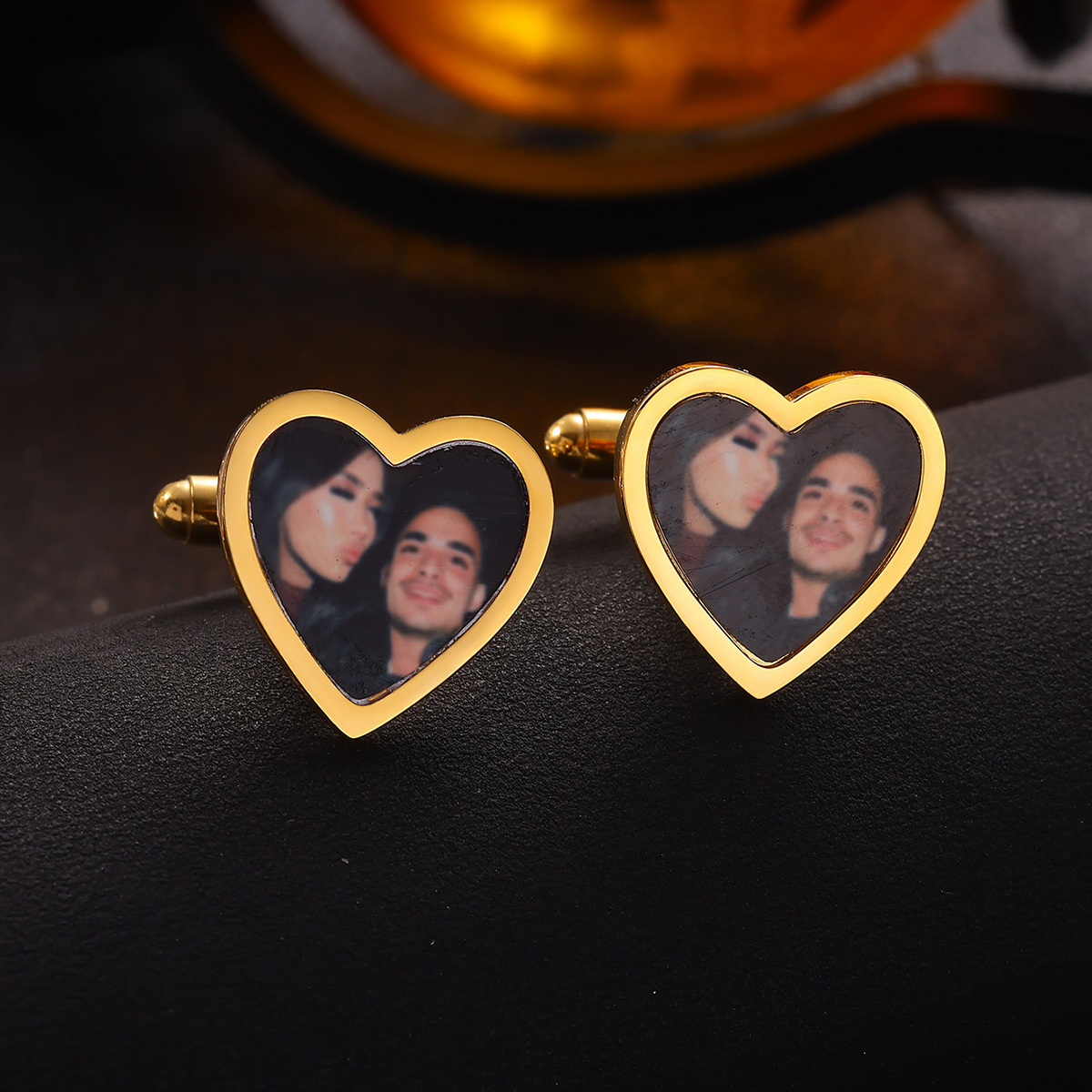 Custom picture Cufflinks for Men – Personalized Full picture Engraved Cufflinks 