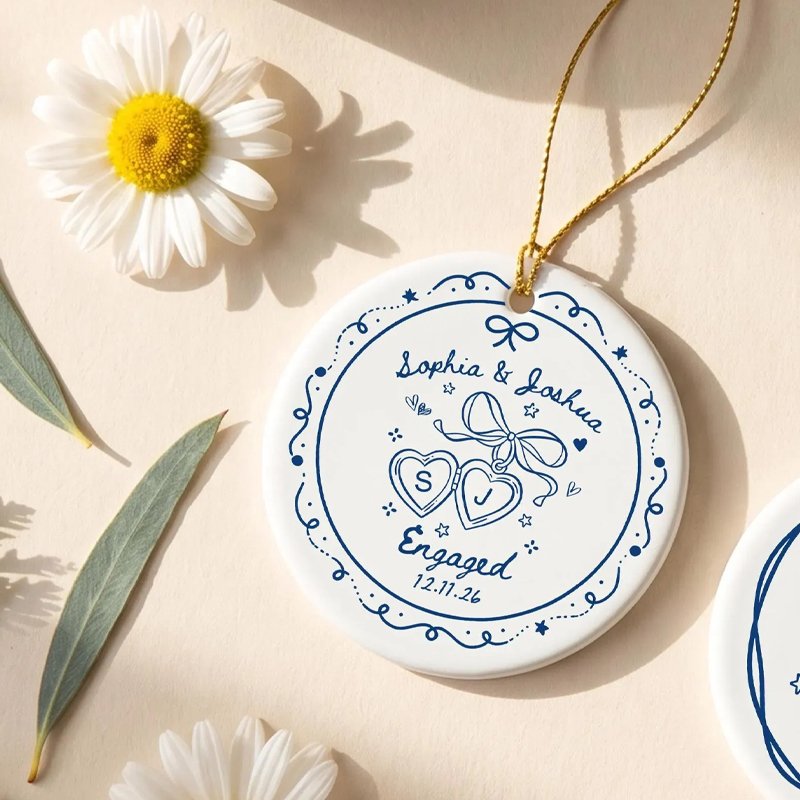 MOJO DROPS Custom Ceramic Name Ornament